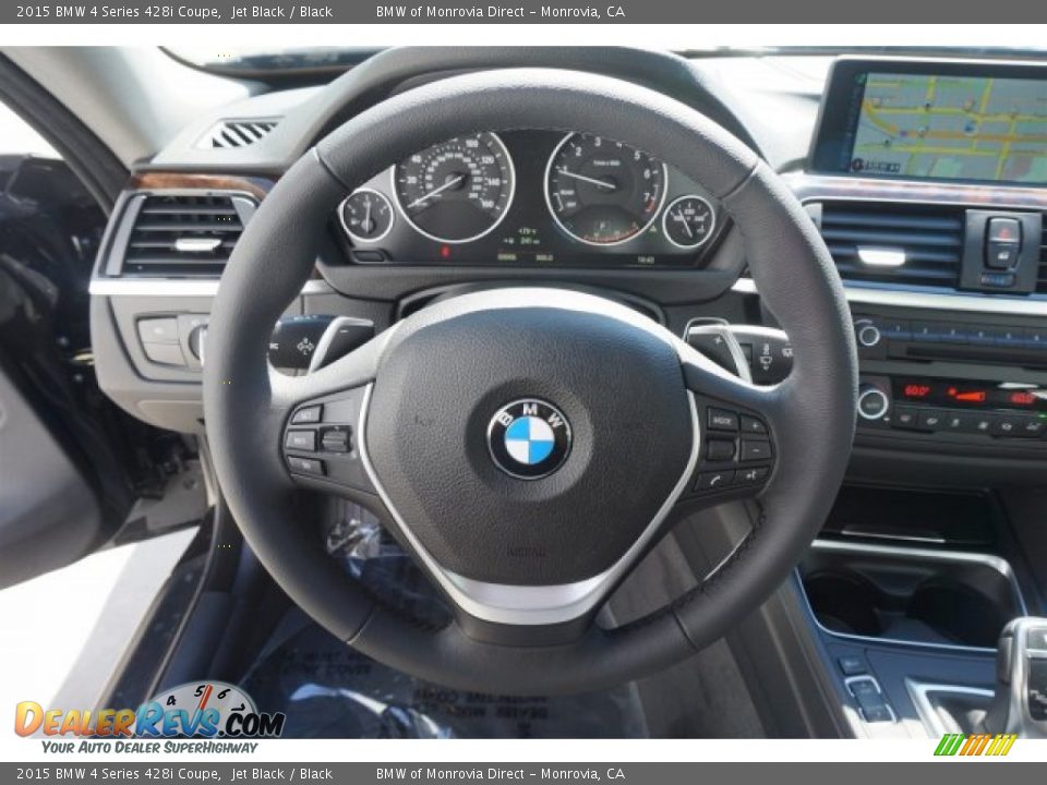 2015 BMW 4 Series 428i Coupe Jet Black / Black Photo #9