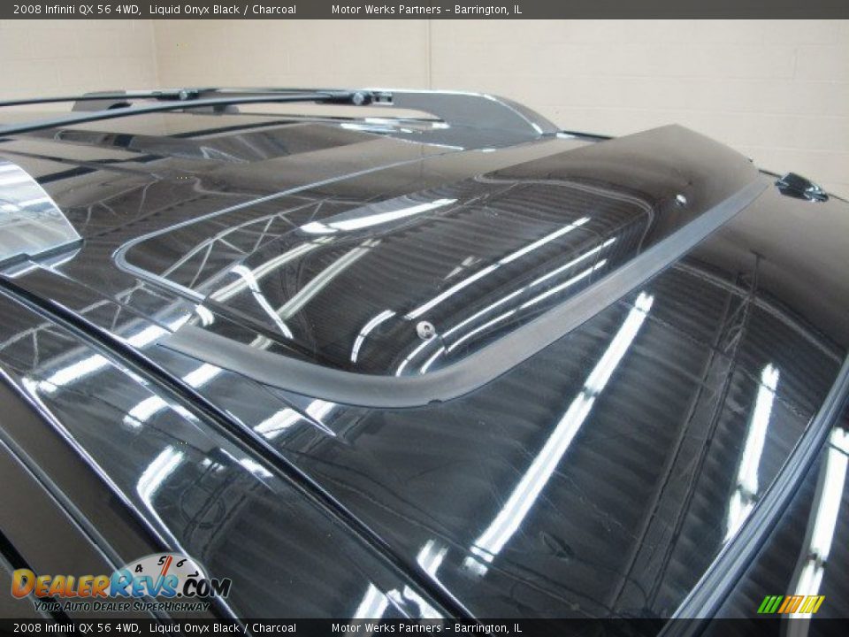 2008 Infiniti QX 56 4WD Liquid Onyx Black / Charcoal Photo #10
