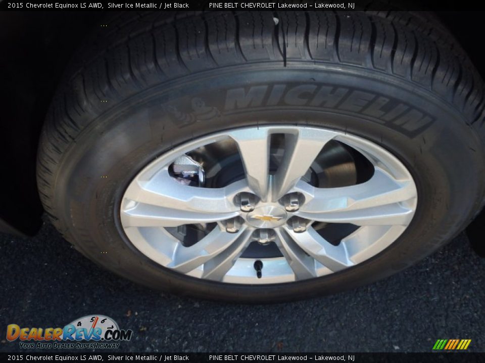 2015 Chevrolet Equinox LS AWD Silver Ice Metallic / Jet Black Photo #9