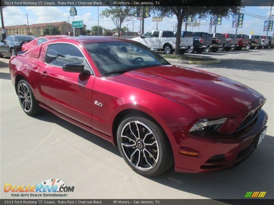 2014 Ford Mustang GT Coupe Ruby Red / Charcoal Black Photo #1