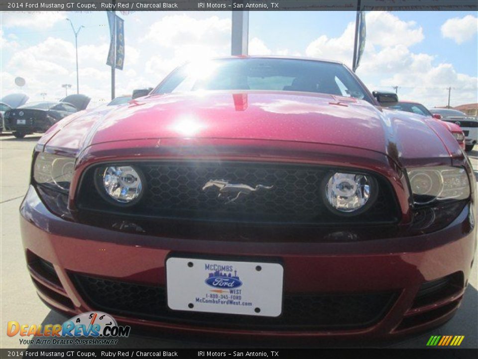 2014 Ford Mustang GT Coupe Ruby Red / Charcoal Black Photo #15