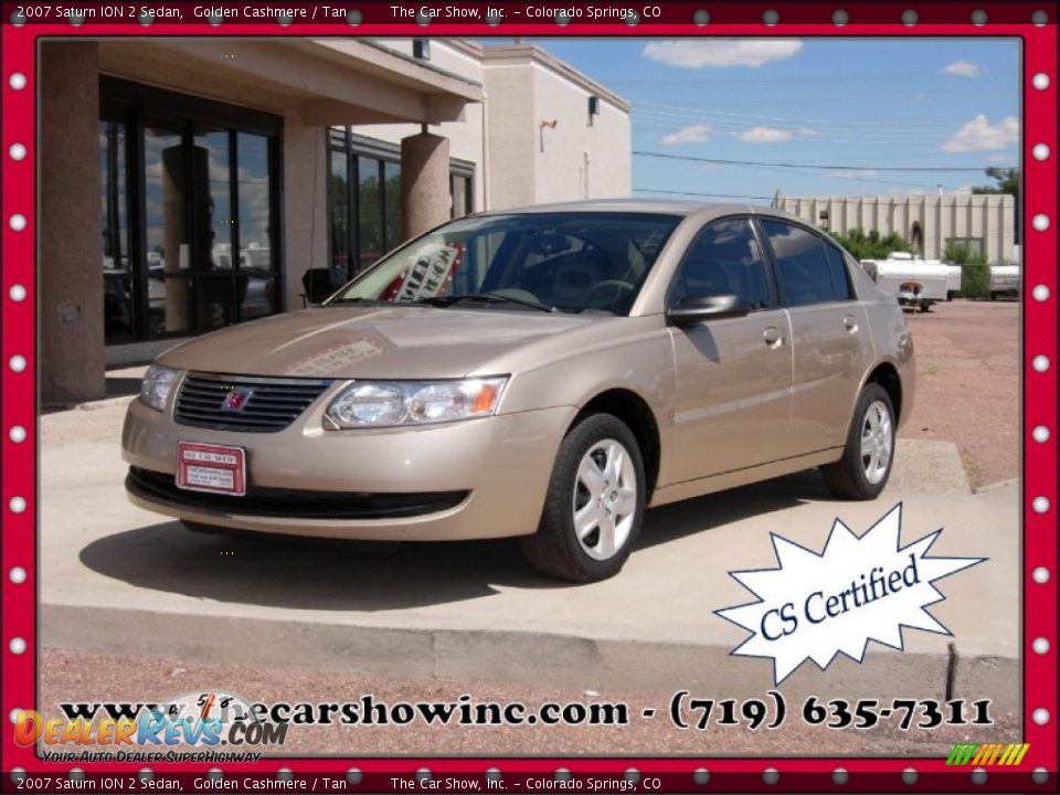 2007 Saturn ION 2 Sedan Golden Cashmere / Tan Photo #1