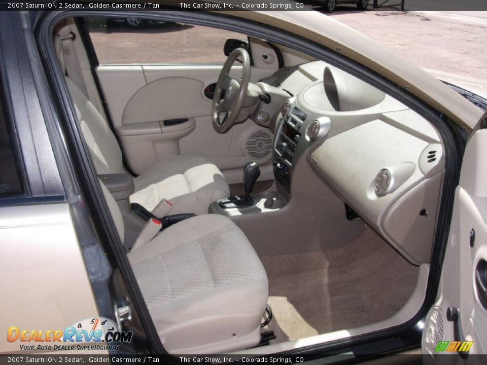 2007 Saturn ION 2 Sedan Golden Cashmere / Tan Photo #9