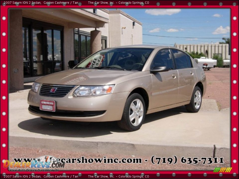 2007 Saturn ION 2 Sedan Golden Cashmere / Tan Photo #24