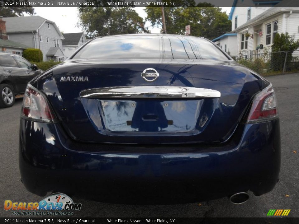 2014 Nissan Maxima 3.5 S Navy Blue / Charcoal Photo #5
