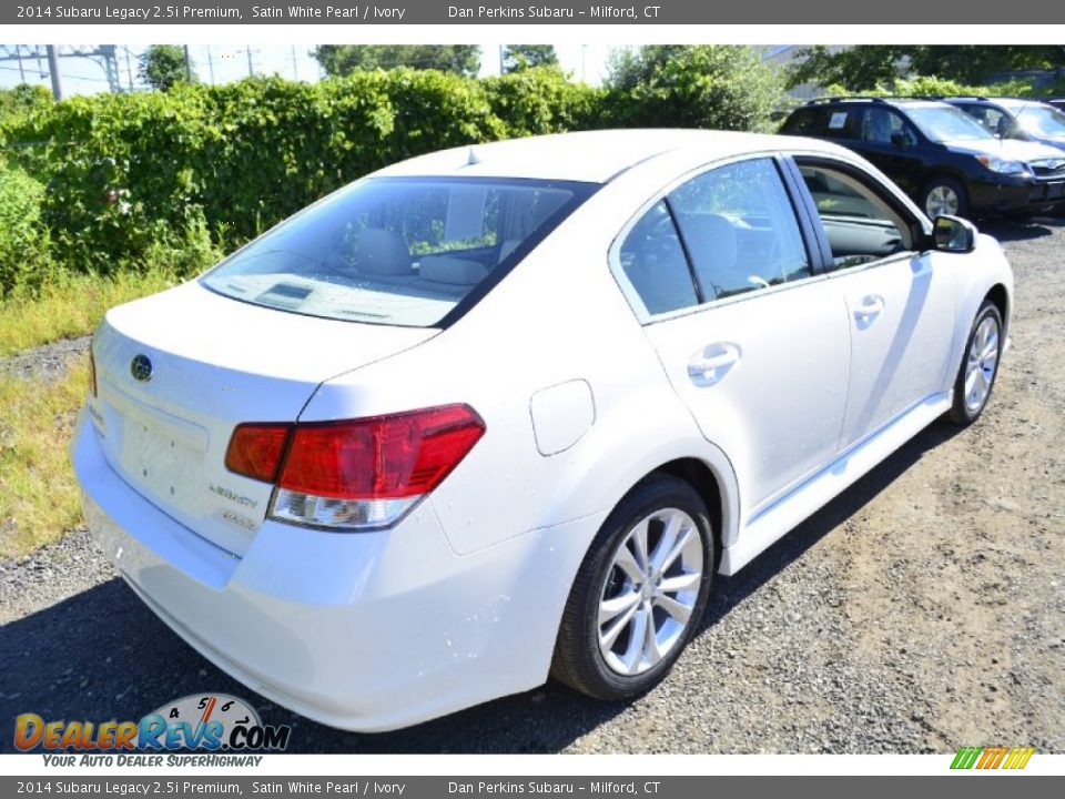 2014 Subaru Legacy 2.5i Premium Satin White Pearl / Ivory Photo #6