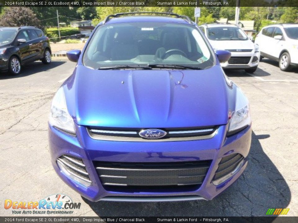 2014 Ford Escape SE 2.0L EcoBoost 4WD Deep Impact Blue / Charcoal Black Photo #5