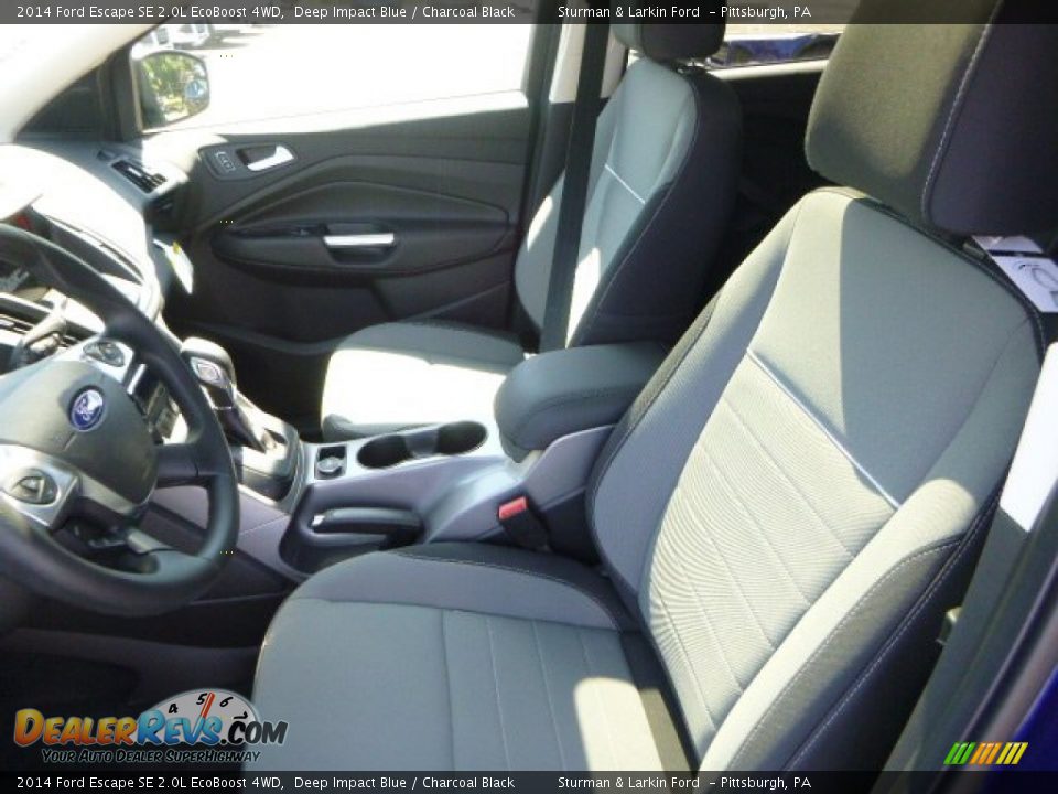 2014 Ford Escape SE 2.0L EcoBoost 4WD Deep Impact Blue / Charcoal Black Photo #7