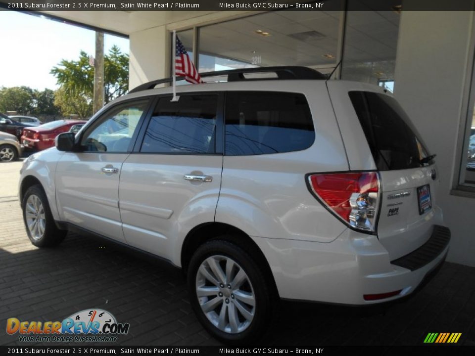 2011 Subaru Forester 2.5 X Premium Satin White Pearl / Platinum Photo #5