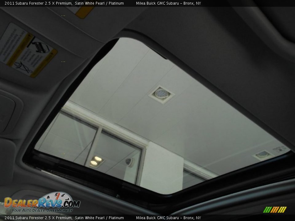2011 Subaru Forester 2.5 X Premium Satin White Pearl / Platinum Photo #16