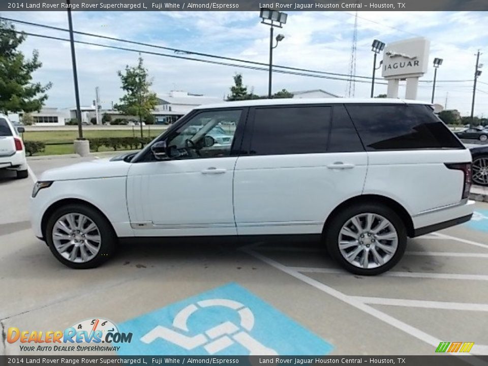 2014 Land Rover Range Rover Supercharged L Fuji White / Almond/Espresso Photo #9