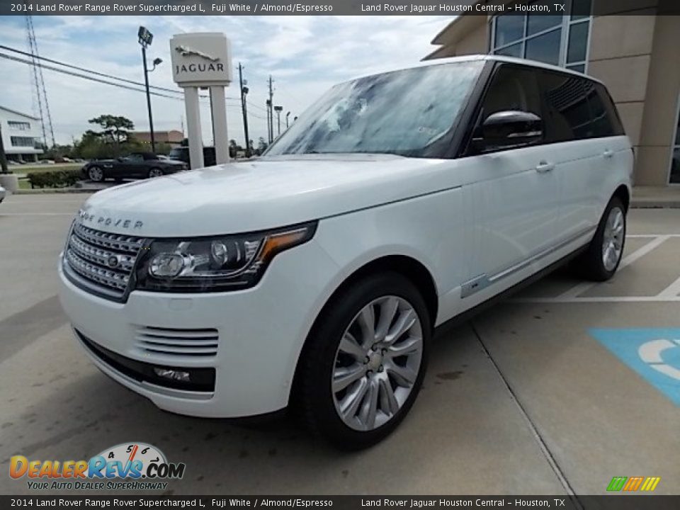 2014 Land Rover Range Rover Supercharged L Fuji White / Almond/Espresso Photo #10