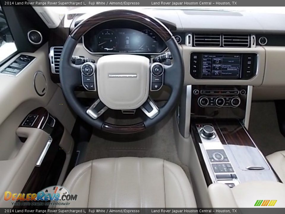 2014 Land Rover Range Rover Supercharged L Fuji White / Almond/Espresso Photo #12