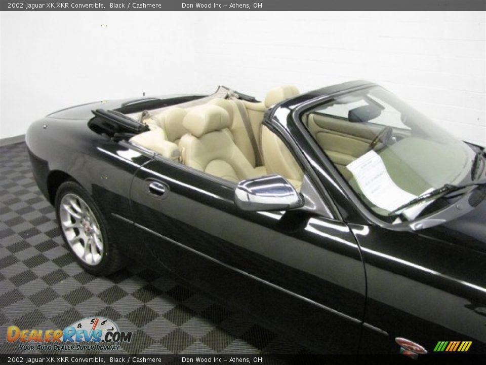 2002 Jaguar XK XKR Convertible Black / Cashmere Photo #11