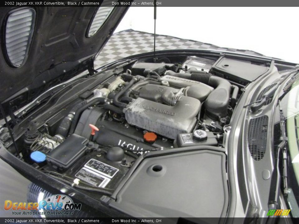 2002 Jaguar XK XKR Convertible 4.0 Liter R Supercharged DOHC 32-Valve V8 Engine Photo #12