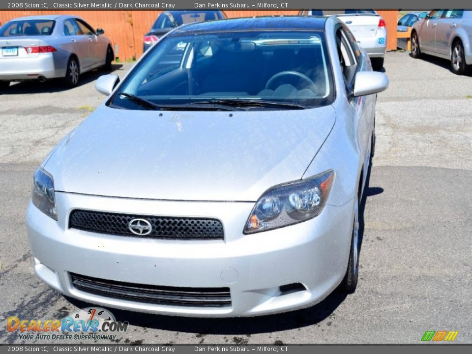2008 Scion tC Classic Silver Metallic / Dark Charcoal Gray Photo #2