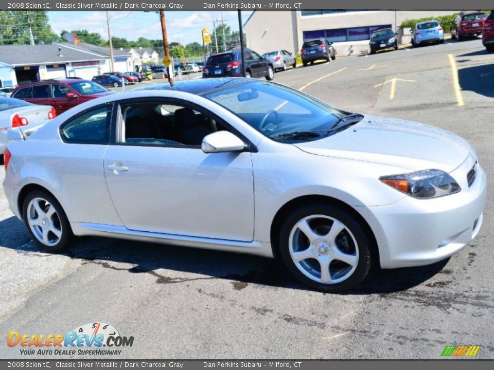 2008 Scion tC Classic Silver Metallic / Dark Charcoal Gray Photo #4