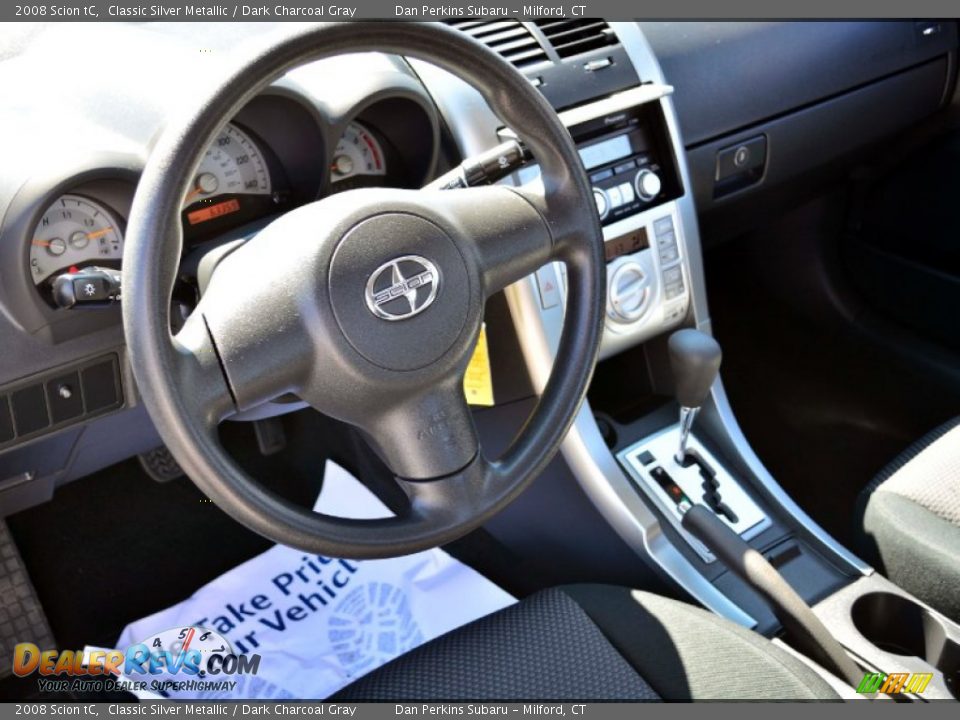 2008 Scion tC Classic Silver Metallic / Dark Charcoal Gray Photo #5