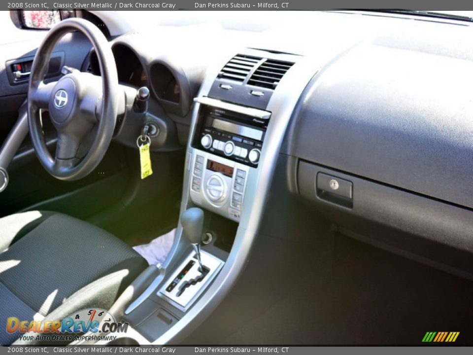 2008 Scion tC Classic Silver Metallic / Dark Charcoal Gray Photo #9