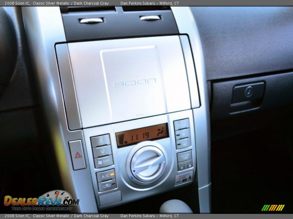 2008 Scion tC Classic Silver Metallic / Dark Charcoal Gray Photo #13