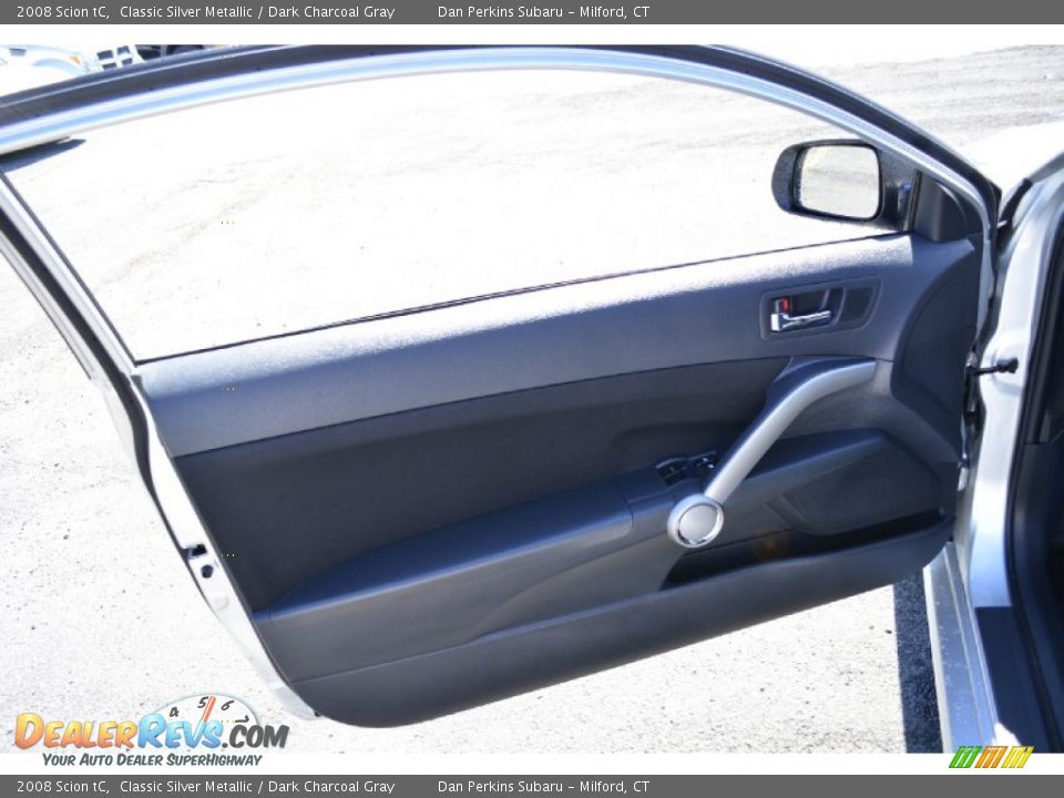 2008 Scion tC Classic Silver Metallic / Dark Charcoal Gray Photo #18