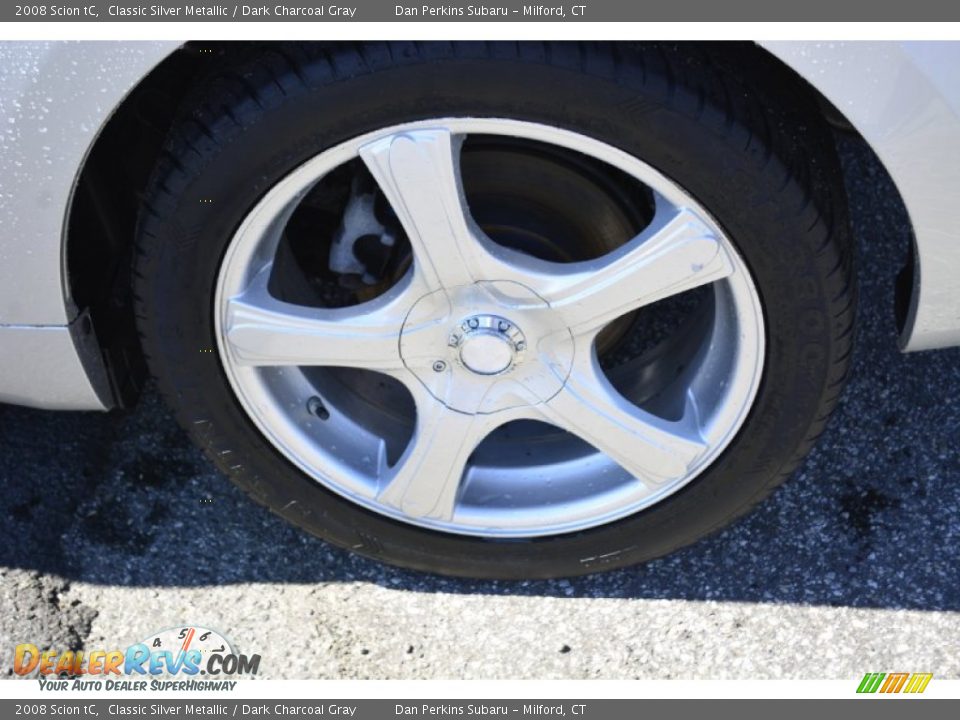 2008 Scion tC Classic Silver Metallic / Dark Charcoal Gray Photo #19