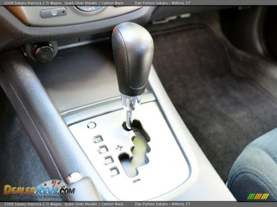 2008 Subaru Impreza 2.5i Wagon Spark Silver Metallic / Carbon Black Photo #14