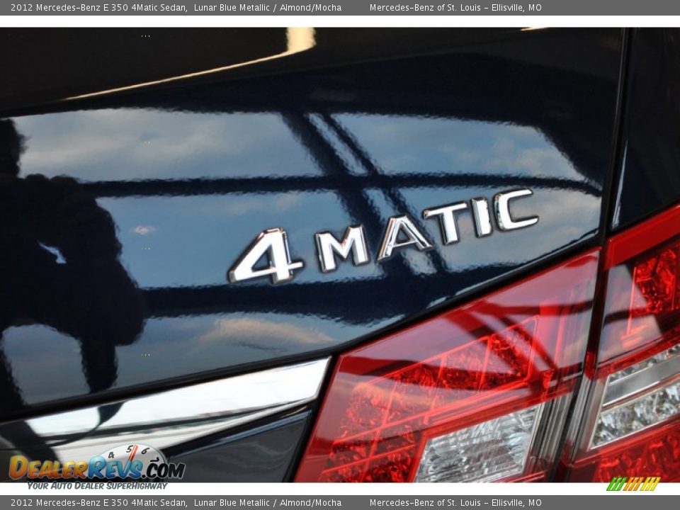 2012 Mercedes-Benz E 350 4Matic Sedan Lunar Blue Metallic / Almond/Mocha Photo #3