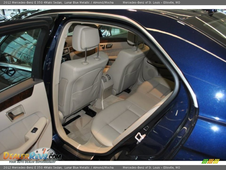 2012 Mercedes-Benz E 350 4Matic Sedan Lunar Blue Metallic / Almond/Mocha Photo #15