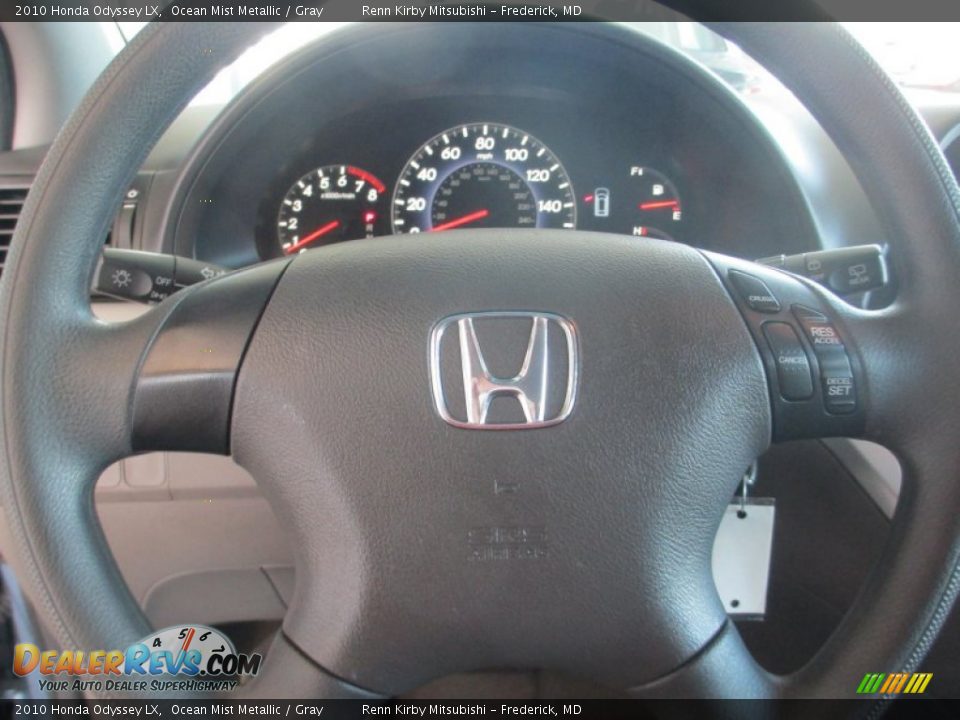 2010 Honda Odyssey LX Ocean Mist Metallic / Gray Photo #19