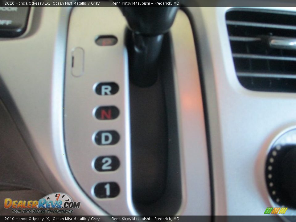 2010 Honda Odyssey LX Ocean Mist Metallic / Gray Photo #21