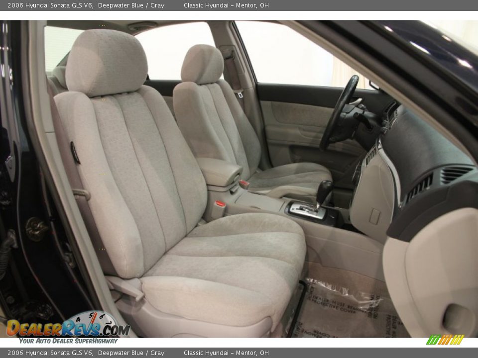 2006 Hyundai Sonata GLS V6 Deepwater Blue / Gray Photo #13