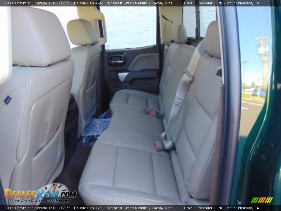 2014 Chevrolet Silverado 1500 LTZ Z71 Double Cab 4x4 Rainforest Green Metallic / Cocoa/Dune Photo #23