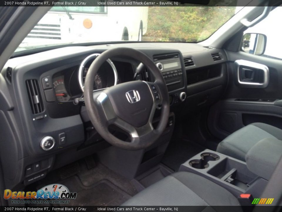 2007 Honda Ridgeline RT Formal Black / Gray Photo #22