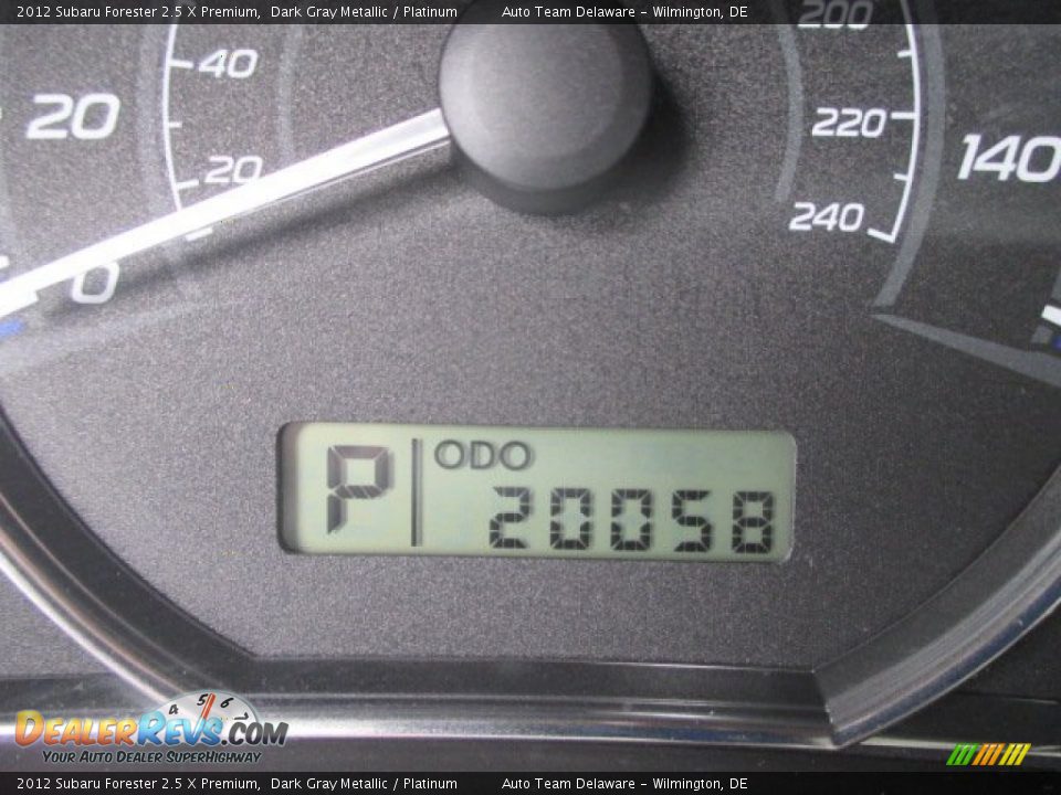 2012 Subaru Forester 2.5 X Premium Dark Gray Metallic / Platinum Photo #14