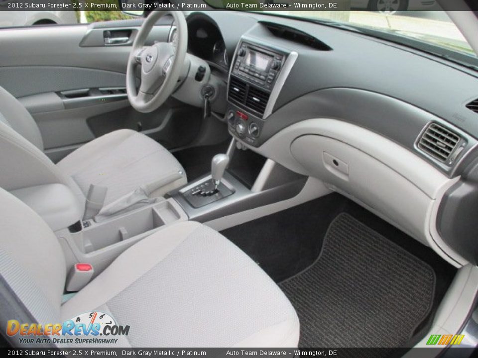 2012 Subaru Forester 2.5 X Premium Dark Gray Metallic / Platinum Photo #17