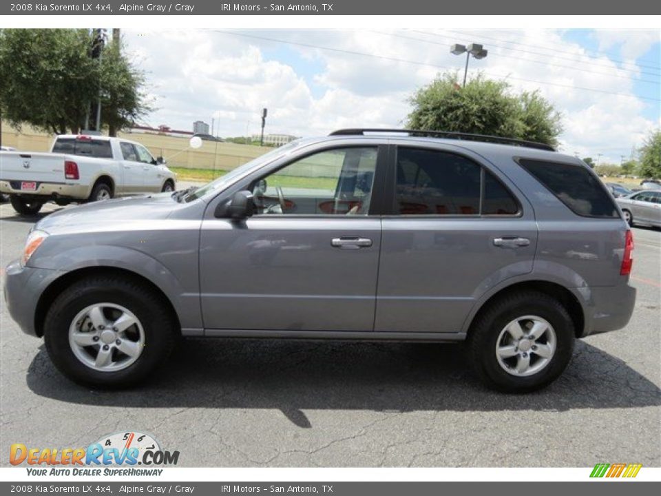 Alpine Gray 2008 Kia Sorento LX 4x4 Photo #4