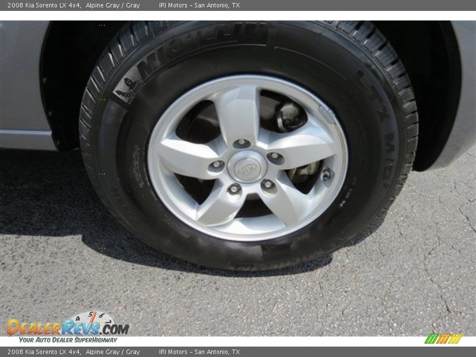 2008 Kia Sorento LX 4x4 Alpine Gray / Gray Photo #9