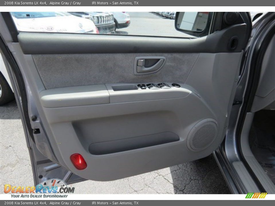 2008 Kia Sorento LX 4x4 Alpine Gray / Gray Photo #10