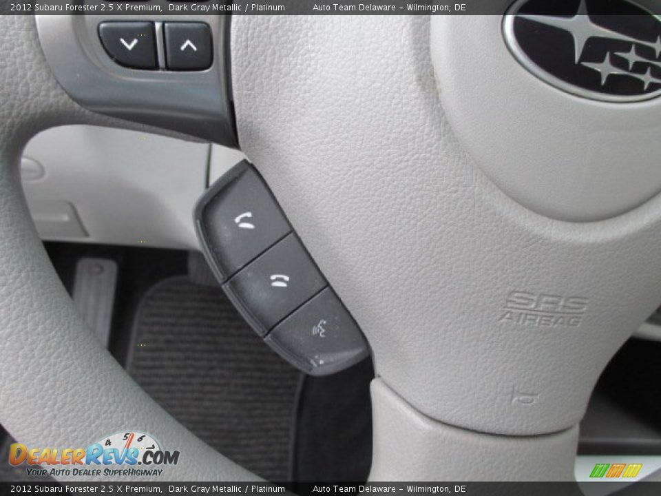 2012 Subaru Forester 2.5 X Premium Dark Gray Metallic / Platinum Photo #35