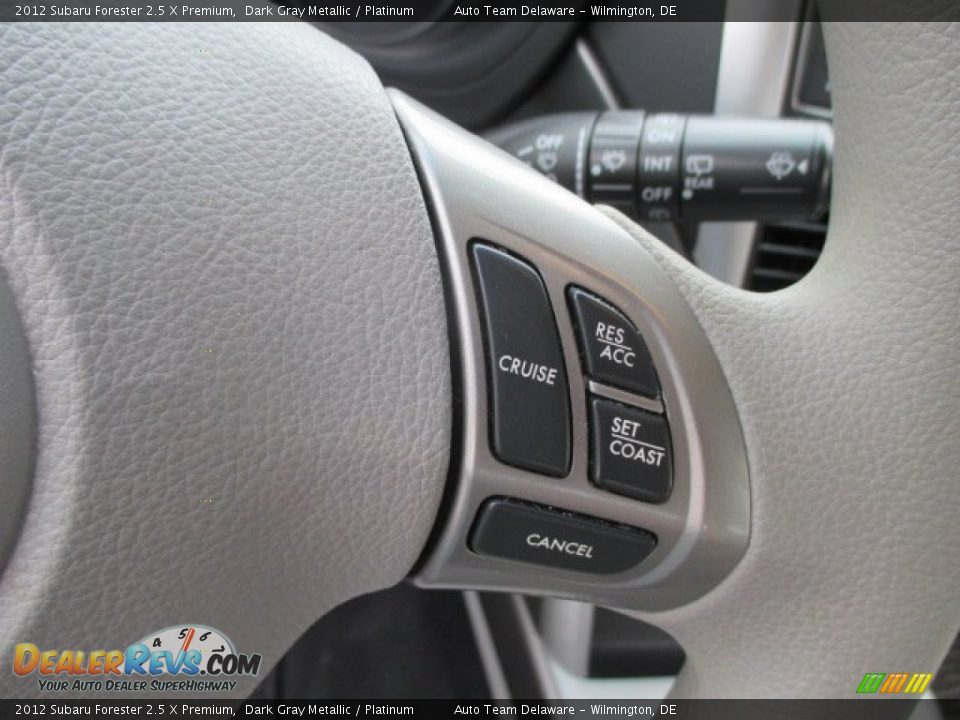 2012 Subaru Forester 2.5 X Premium Dark Gray Metallic / Platinum Photo #36