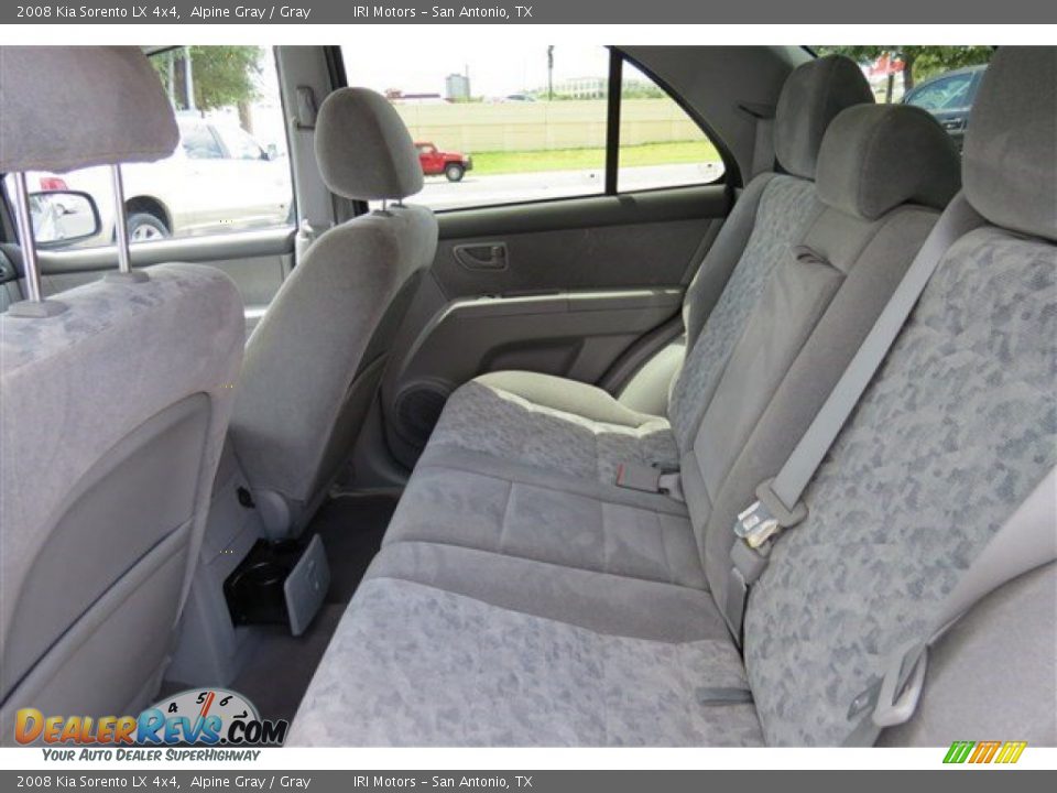 2008 Kia Sorento LX 4x4 Alpine Gray / Gray Photo #12
