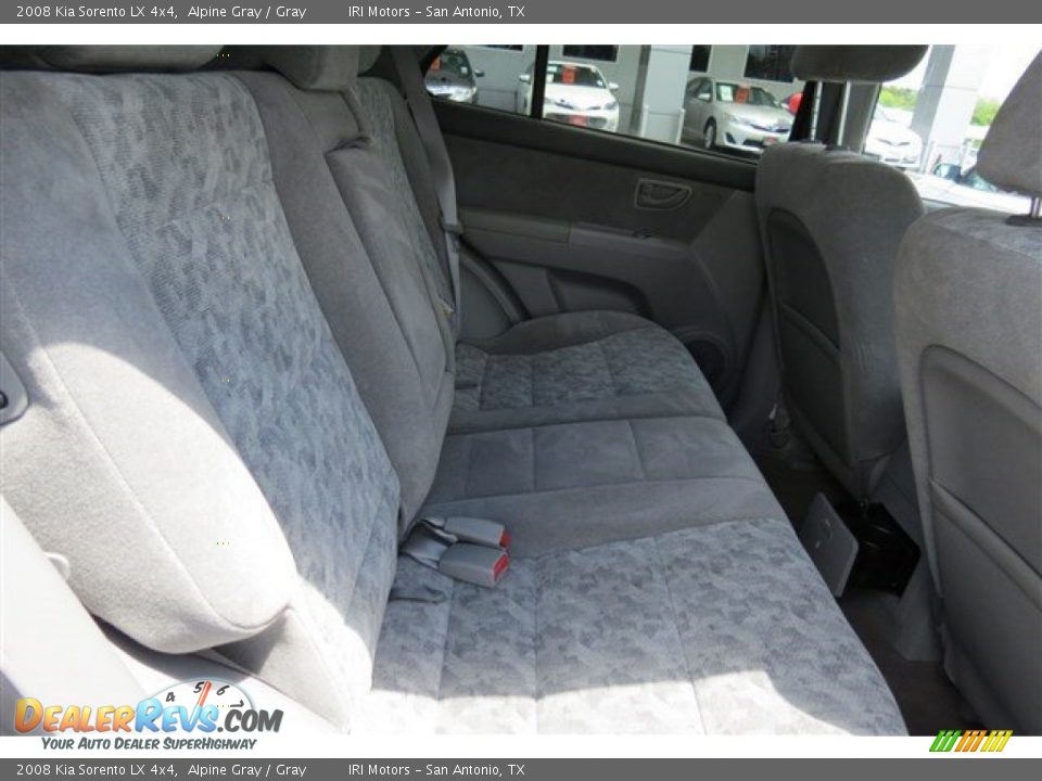 2008 Kia Sorento LX 4x4 Alpine Gray / Gray Photo #14