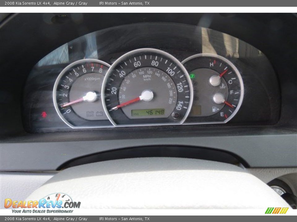 2008 Kia Sorento LX 4x4 Alpine Gray / Gray Photo #16
