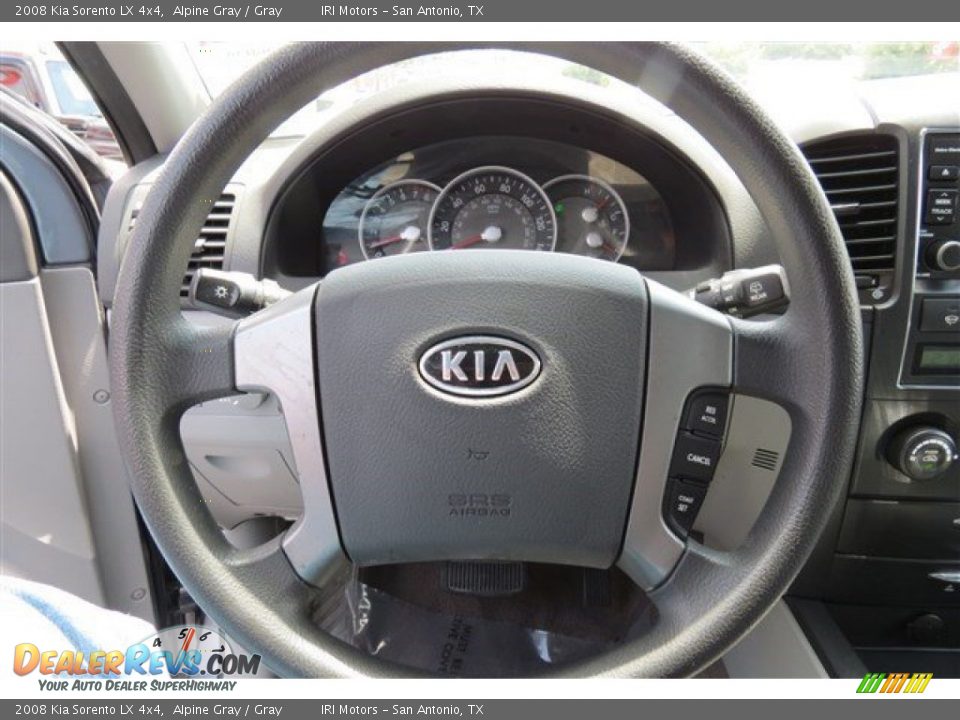 2008 Kia Sorento LX 4x4 Alpine Gray / Gray Photo #17