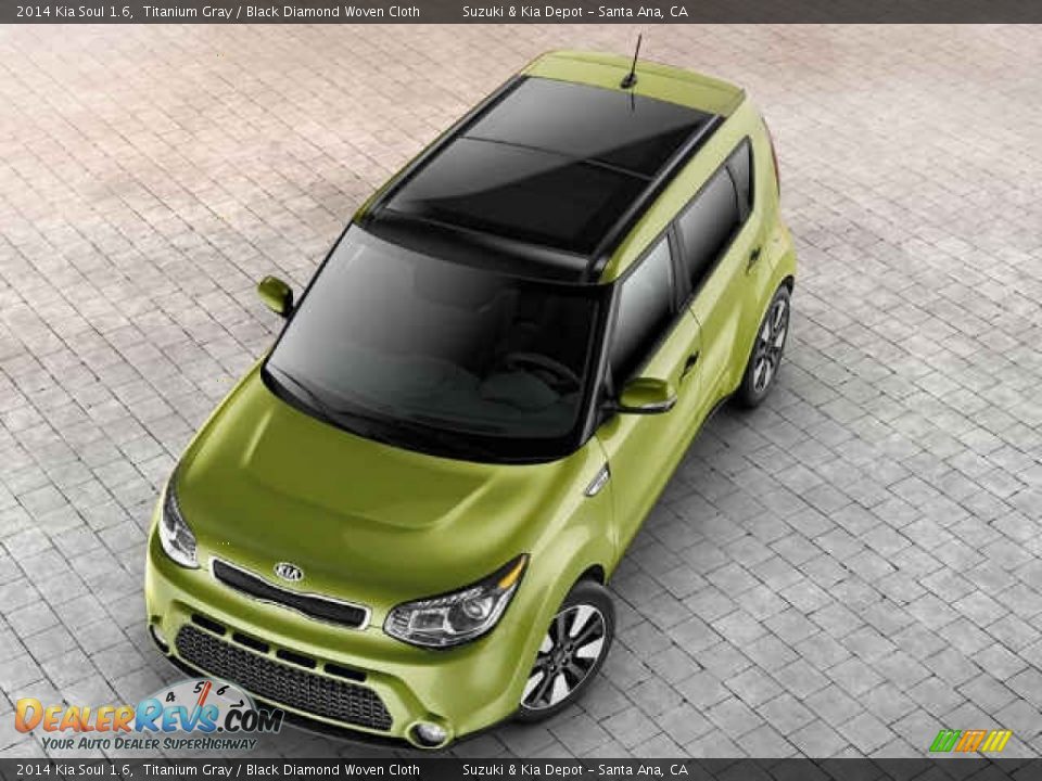 2014 Kia Soul 1.6 Titanium Gray / Black Diamond Woven Cloth Photo #2