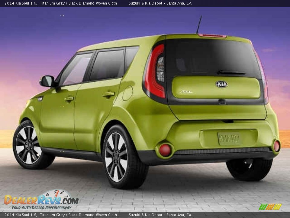 2014 Kia Soul 1.6 Titanium Gray / Black Diamond Woven Cloth Photo #4