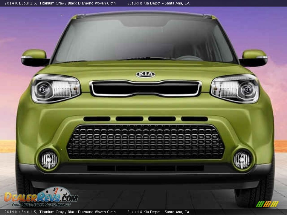 2014 Kia Soul 1.6 Titanium Gray / Black Diamond Woven Cloth Photo #6