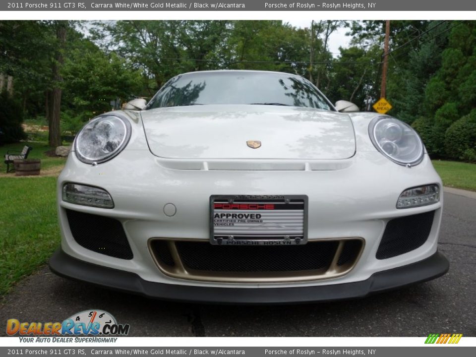 2011 Porsche 911 GT3 RS Carrara White/White Gold Metallic / Black w/Alcantara Photo #10