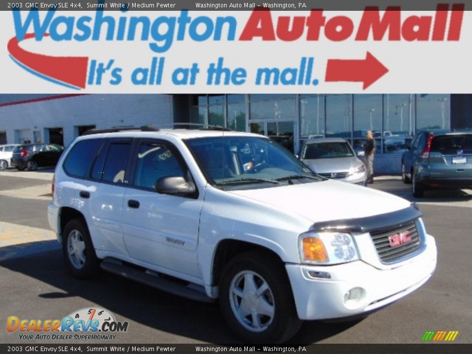 2003 GMC Envoy SLE 4x4 Summit White / Medium Pewter Photo #1
